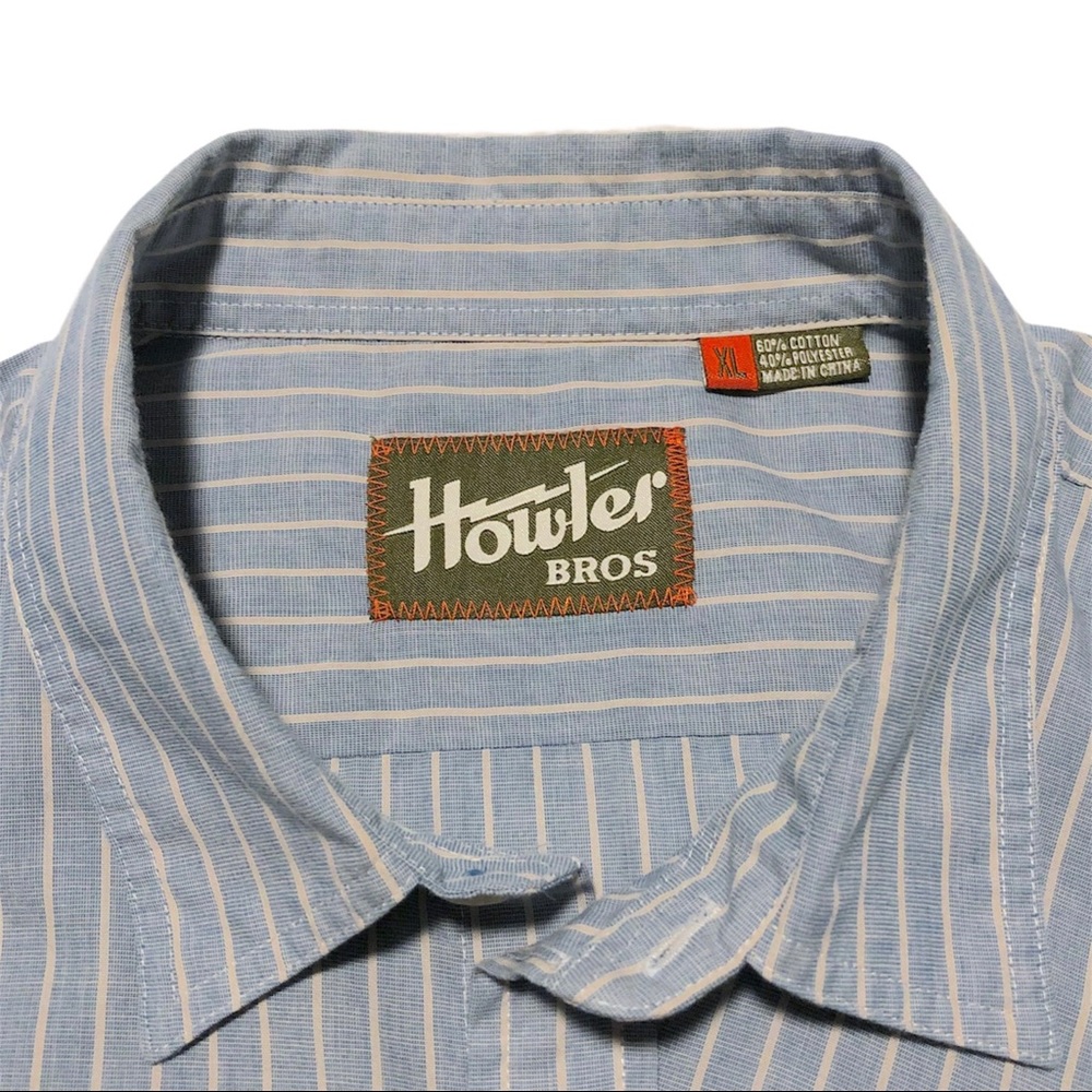 Howler Brothers Long Sleeve Striped Button Down XL - Picture 4 of 12